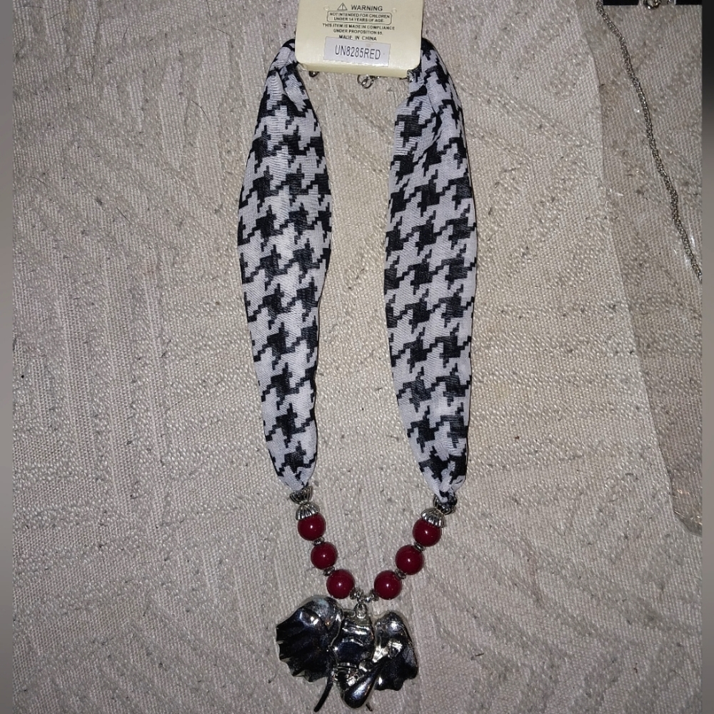 Alabama elephant necklace